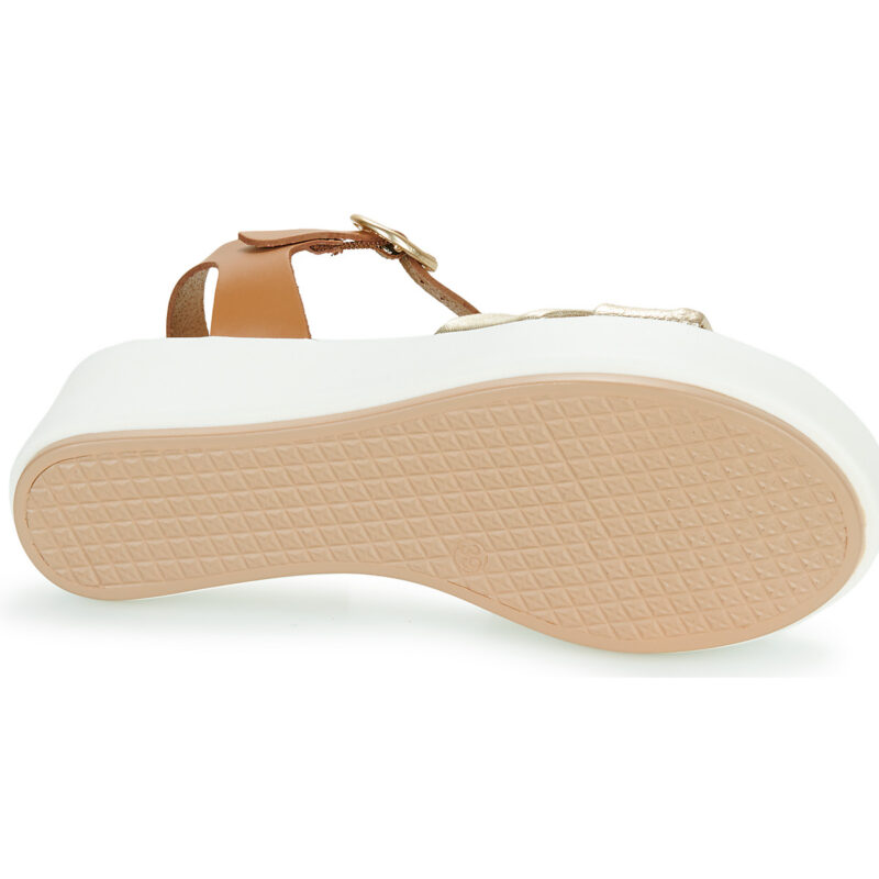 JB Martin AMBRE Oro Sandali con zeppa Donna - 7