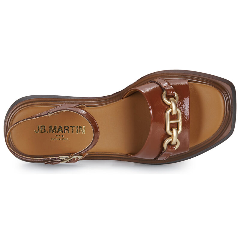 JB Martin DARIA Marrone Sandali con zeppa Donna - 6