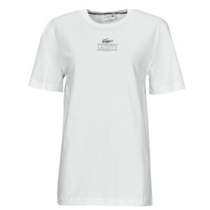 T-Shirt Lacoste TH1147 Wei&szlig;es Kurzarm-T-Shirt f&uuml;r Damen