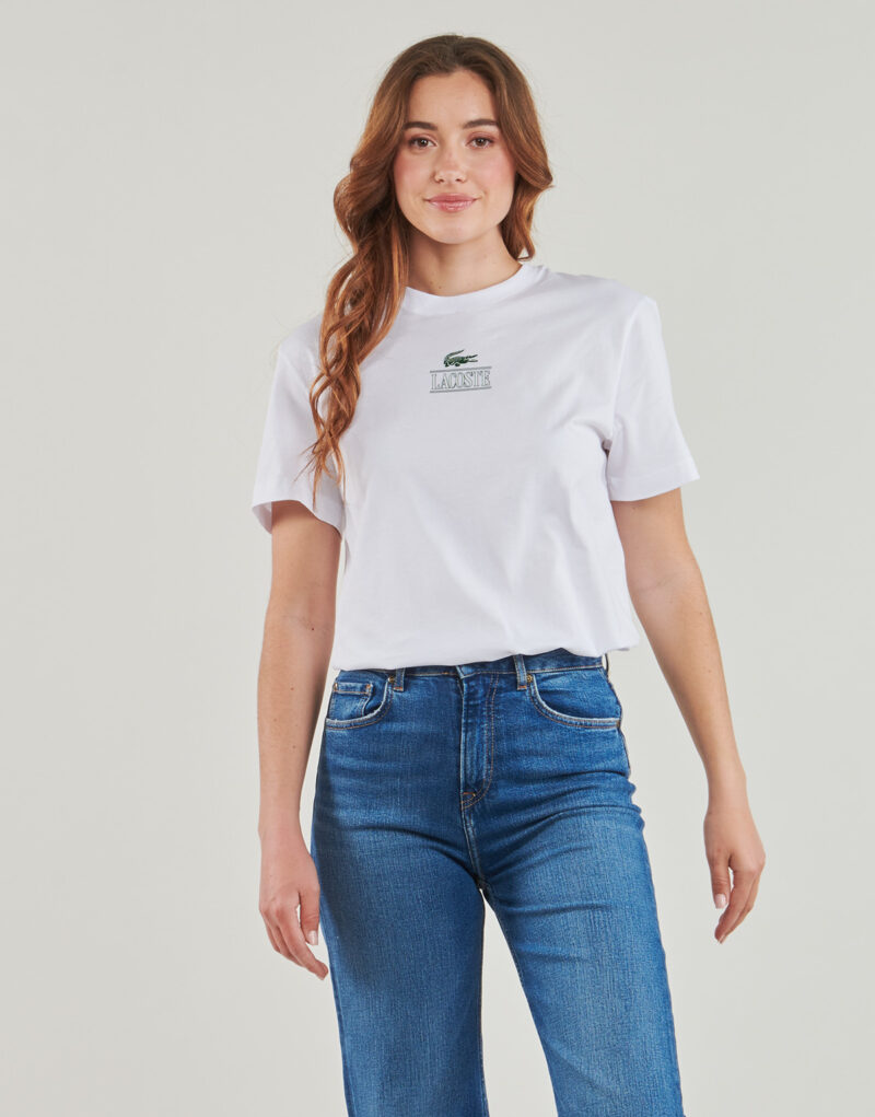 T-shirt Lacoste TH1147 White Short sleeve t-shirt Women - 2