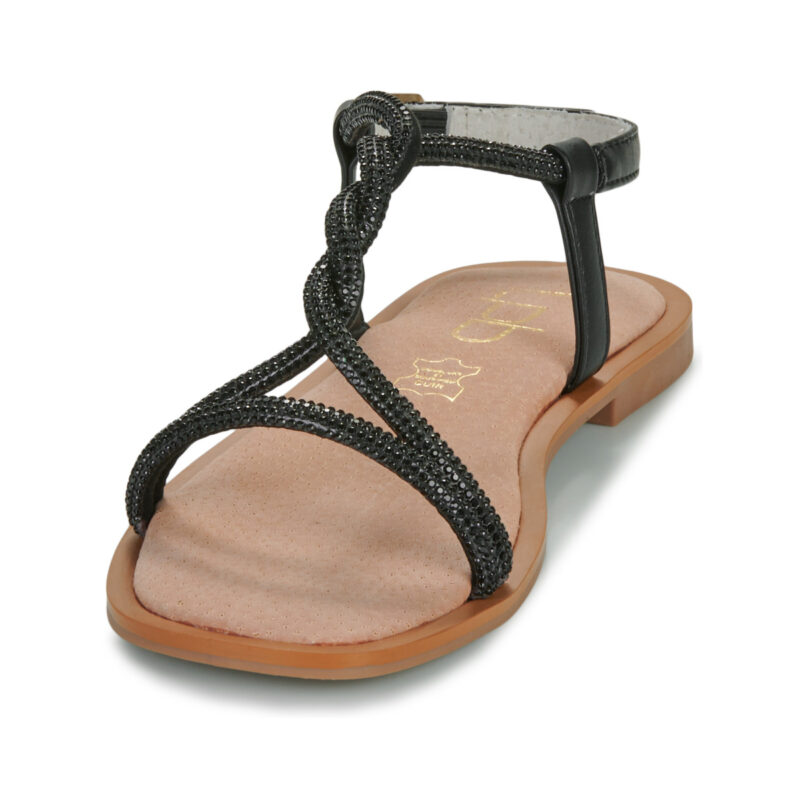 Les Petites Bombes ICA Black Low Sandals Woman - 3