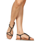 Les Petites Bombes ICA Black Low Sandals Woman - 8