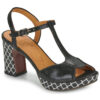 Chie Mihara KEDUNI Schwarz Keilsandalen Damen