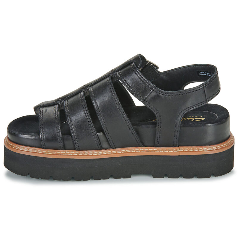 Clarks ORIANNA TWIST Noir Sandales compens&eacute;es Femme - 3