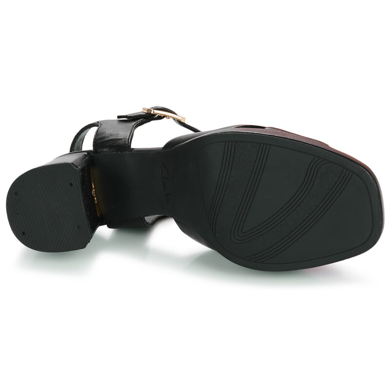 Clarks Sandales &agrave; talons noires RITZY 75 RAE pour femmes - Pointure 7