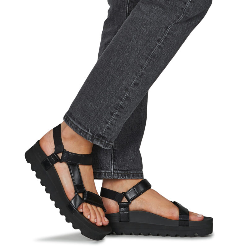 Reef CUSHION REM HI Noir Sandales compens&eacute;es Femme - 8