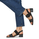 Caprice 28203 Nero Sandali con tacco Donna - 8