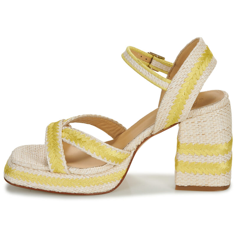 Castaner VEGA Giallo Sandali con tacco Donna - 4