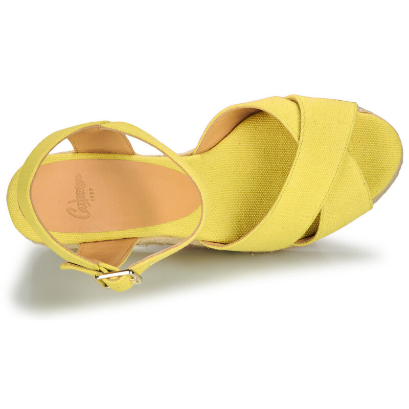 Castaner BLAUDELL Giallo Sandali con zeppa Donna - 6