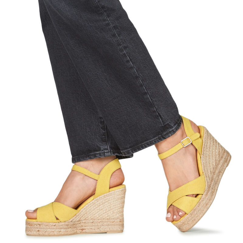 Castaner BLAUDELL Giallo Sandali con zeppa Donna - 8