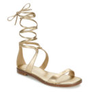 MICHAEL Michael Kors AMARA FLAT SANDAL Oro Sandali bassi Donna - 1