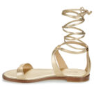 MICHAEL Michael Kors AMARA FLAT SANDAL Oro Sandali bassi Donna - 4