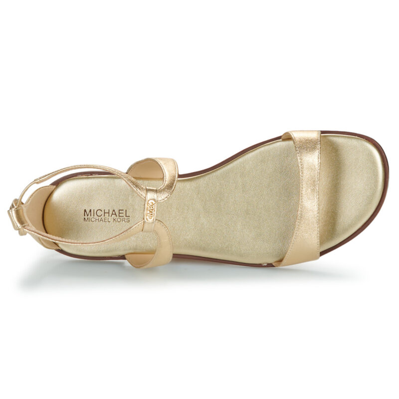 MICHAEL Michael Kors AMARA FLAT SANDAL Oro Sandali bassi Donna - 6