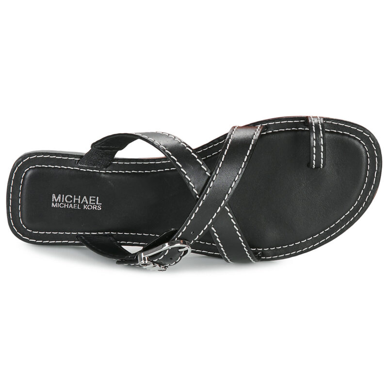 MICHAEL Michael Kors ASHTON FLAT THONG Nero Sandali bassi Donna - 6