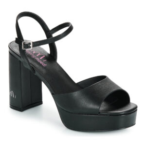 Moony Mood GISELE Schwarze Sandalen mit Absatz f&uuml;r Damen
