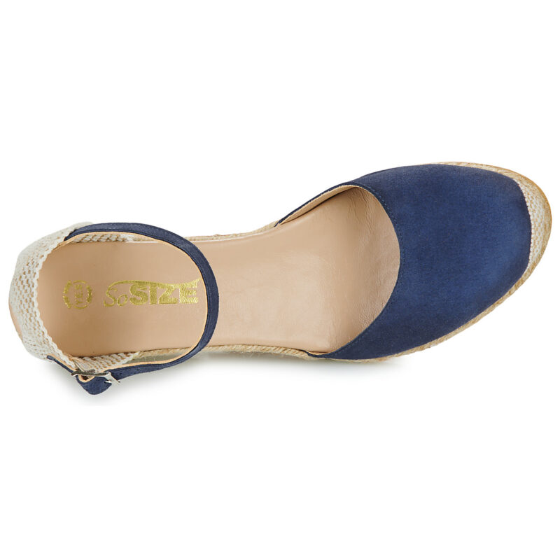 So Size PILILI Blu Sandali con zeppa Donna - 6