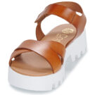 Casual Attitude NEW001 Marrone Sandalen mit Keilabsatz Damen - 3