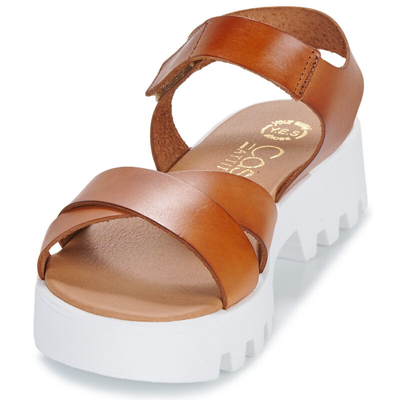 Casual Attitude NEW001 Marrone Sandalen mit Keilabsatz Damen - 3
