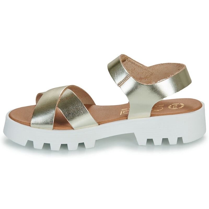Casual Attitude NEW001 Oro Sandali con zeppa Donna - 4