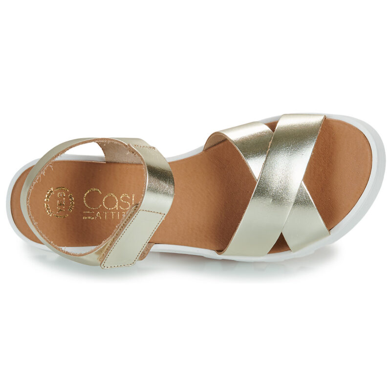 Casual Attitude NEW001 Oro Sandali con zeppa Donna - 6