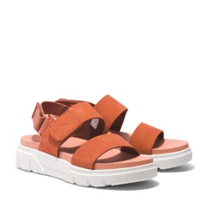 Timberland  GREYFIELD SANDAL  Rosso -  Sandali con zeppa  Donna