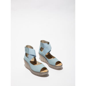Fly London  YEFI  Blu -  Sandali con zeppa  Donna