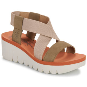 Fly London  YABI  Beige -  Sandali con zeppa  Donna