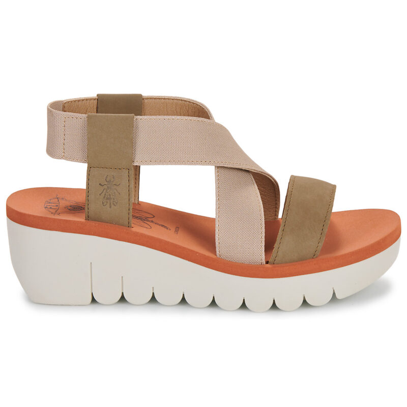 Fly London YABI Beige Sandali con zeppa Donna - 2