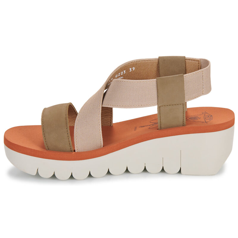 Fly London YABI Beige Sandali con zeppa Donna - 4