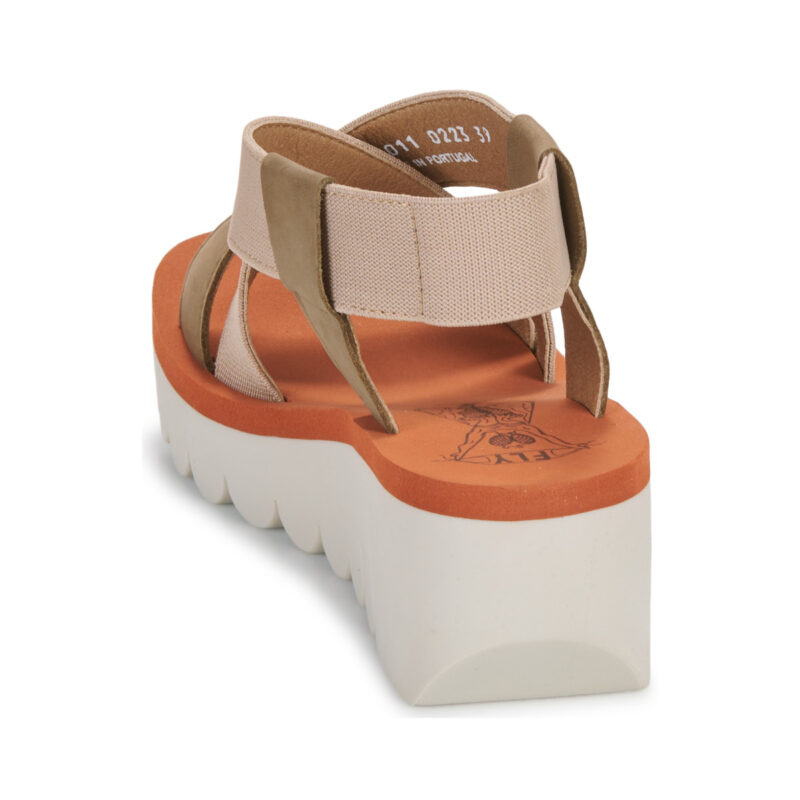 Fly London YABI Beige Sandali con zeppa Donna - 5