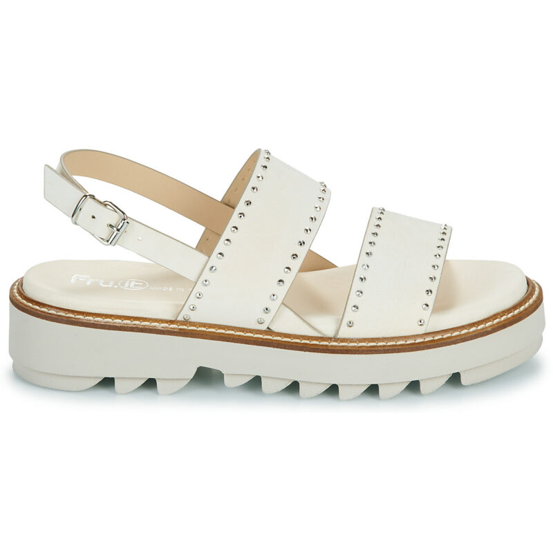 Fru.it 8723-100-HELGA-TAUPE-WATER-GESSO Beige Sandali con zeppa Donna - 2