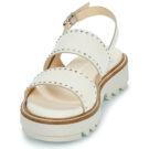 Fru.it 8723-100-HELGA-TAUPE-WATER-GESSO Beige Sandali con zeppa Donna - 3