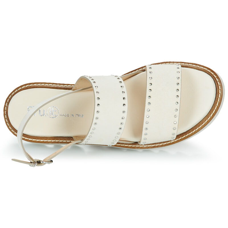 Fru.it 8723-100-HELGA-TAUPE-WATER-GESSO Beige Sandali con zeppa Donna - 6