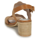 Myma 7745MY01-CUIR-FOULONNE-NATUREL Marrone Sandali con tacco Donna - 5