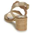 Myma 7745MY02-SAND-TRUNCK-PLATIN=7745MYXX-CUIR-FOULONNE-TRUNK-PLATINE Oro Sandali con tacco Donna - 5