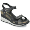 Panama Jack NICA SPORT B10 Nero Sandali con zeppa Donna