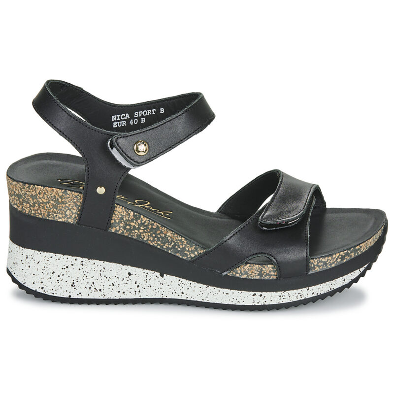 Panama Jack NICA SPORT B10 Nero Sandali con zeppa Donna - 2