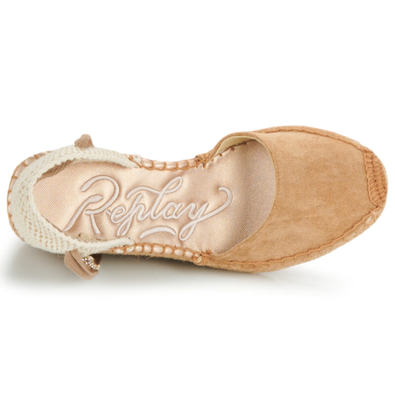 Replay GWP5L-C0021T-002 Beige Sandali con zeppa Donna - 5