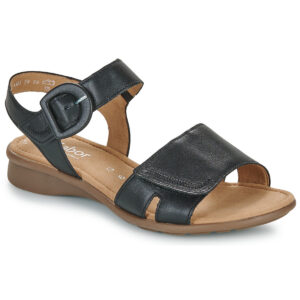 Gabor 4606257 Nero Sandali con zeppa Donna