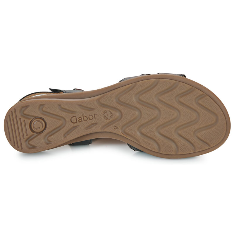 Gabor 4606257 Nero Sandali con zeppa Donna - 7