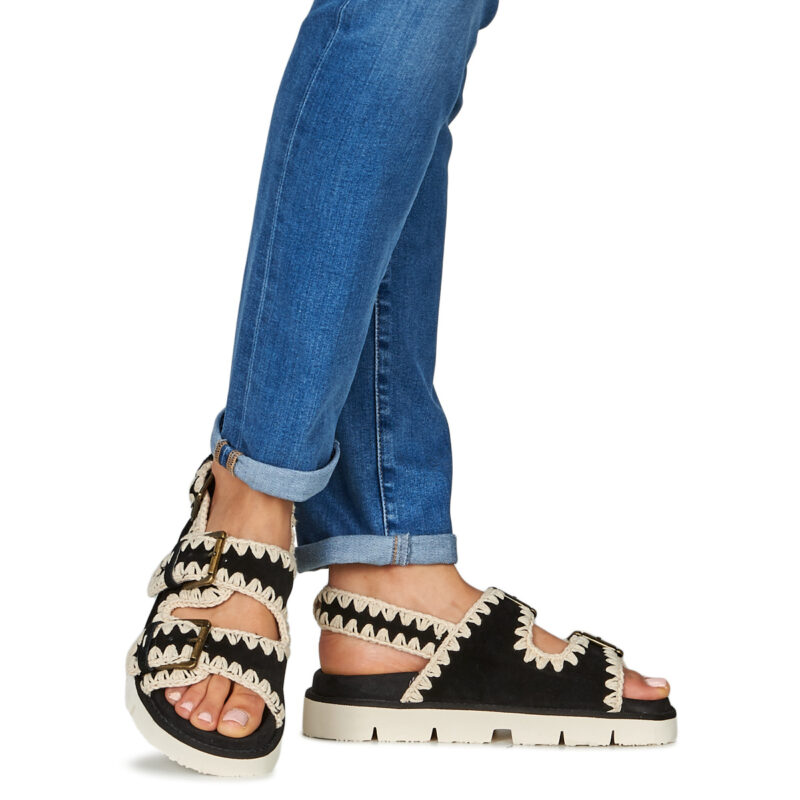 Mou Sandales basses noires pour femmes MU.SW461003A - Pointure 8