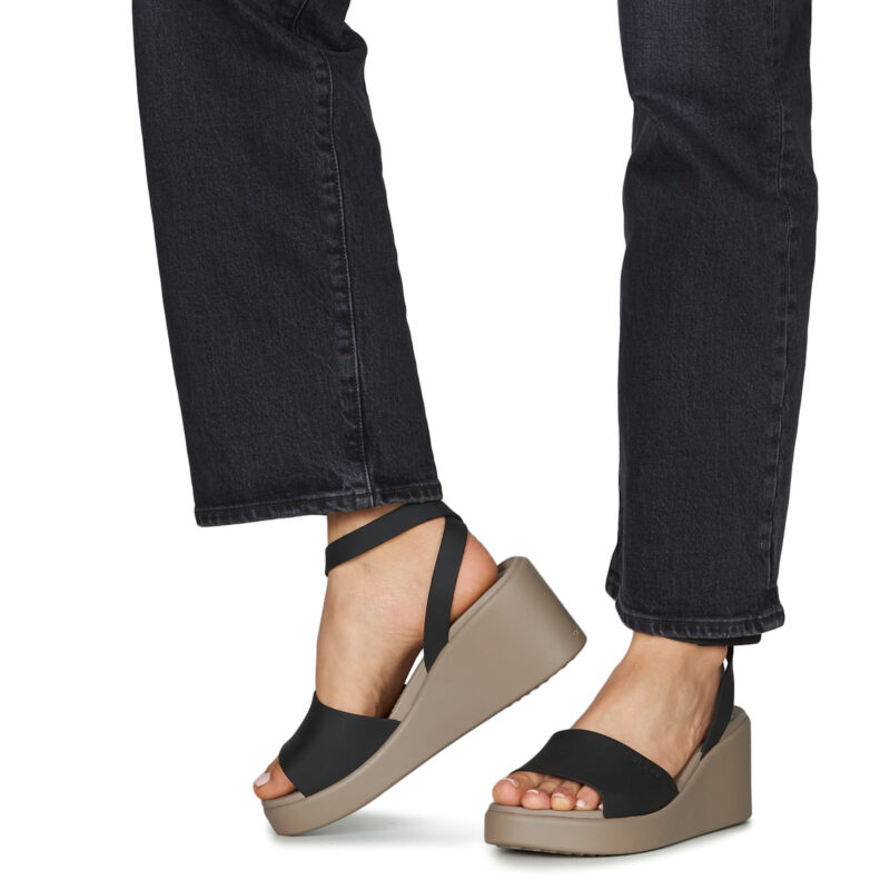 Crocs BROOKLYN WEDGE Nero Sandali con zeppa Donna - 8