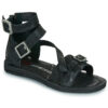 Airstep / A.S.98 RAMOS STAP Noir Sandales plates Femme