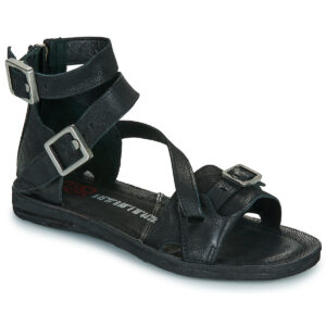 Airstep Sandalias bajas negras para mujer AS98 RAMOS STAP