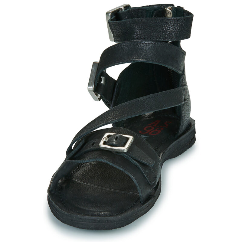 Airstep Sandales basses noires AS98 RAMOS STAP pour femmes - Taille 3