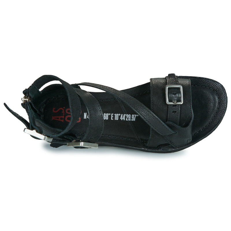 Airstep Sandales basses noires AS98 RAMOS STAP pour femmes - Taille 6