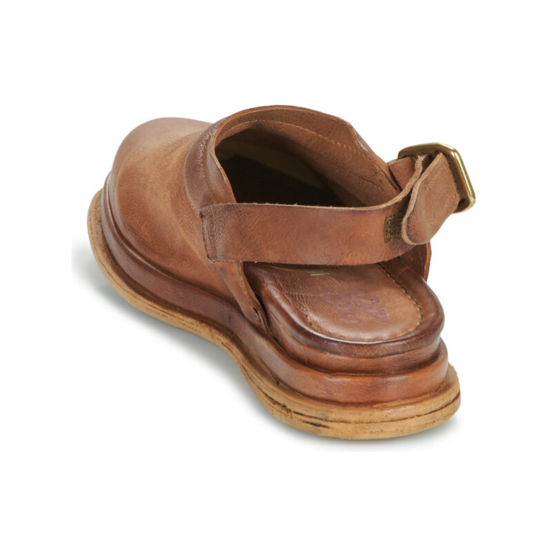 Airstep AS98 L&ouml;ffel-Clog Braune Damen-Sandalen mit niedrigem Schaft - Gr&ouml;&szlig;e 5