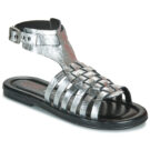 Airstep AS98 YOU ANKLE Silberne Damen-Sandalen mit niedrigem Schaft - Gr&ouml;&szlig;e 1