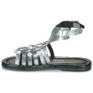 Airstep AS98 YOU ANKLE Silberne Damen-Sandalen mit niedrigem Schaft - Gr&ouml;&szlig;e 4