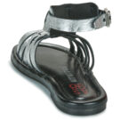 Airstep AS98 YOU ANKLE Silberne Damen-Sandalen mit niedrigem Schaft - Gr&ouml;&szlig;e 5